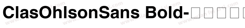 ClasOhlsonSans Bold字体转换